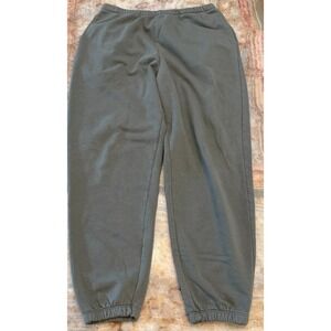 Nuuds Mens Waffle Jogger Pants Heather Olive Performance Outdoor Sporty Medium